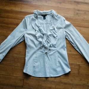 WHBM pinstripe dress shirt